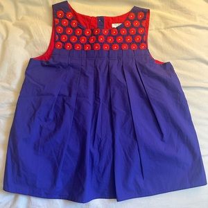 Kate Spade Button Back Purple Sleeveless Top